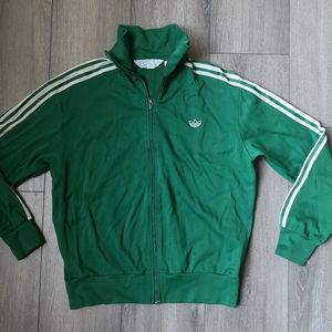 Vintage Adidas original sport green jacket